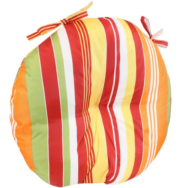 Polyester Round Bistro Chair Cushions - Set of 2 - Image 11