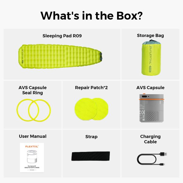 Tiny Sleeping Pad R09 AVS-World's Lightest 9.4 R-value Sleeping Pad with Automatic Inflation - Image 14