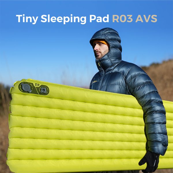 Tiny Sleeping Pad R03 AVS - 3.5 R-Value 3 Season Sleeping Pad with Pump - Image 2