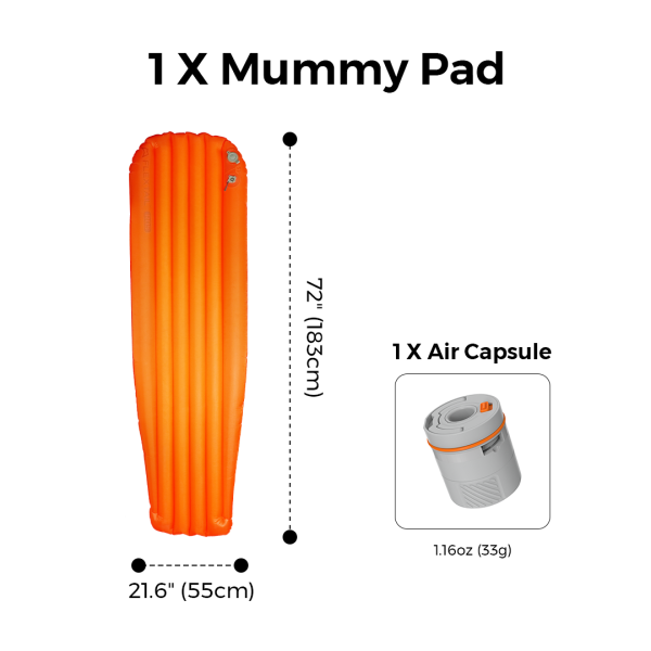 ZERO MATTRESS R05 - 5.6 R-value Ultralight Air Sleeping Pad - Image 25
