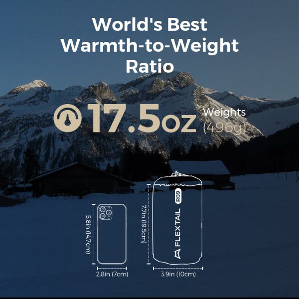 Tiny Sleeping Pad R09 AVS-World's Lightest 9.4 R-value Sleeping Pad with Automatic Inflation - Image 5