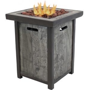 Outdoor Propane Gas Fire Pit Table with Cover - 20