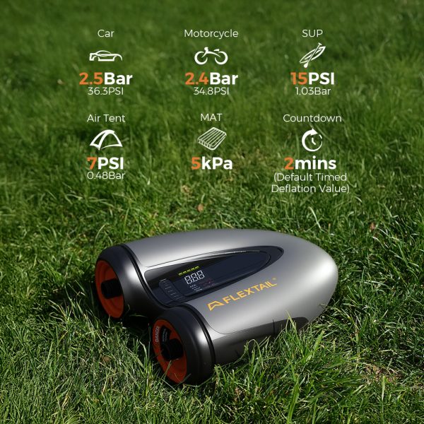 EVO SUP PUMP PRO -45PSI & 8000mAh Built-in Battery SUP & Tire Pump - Image 5