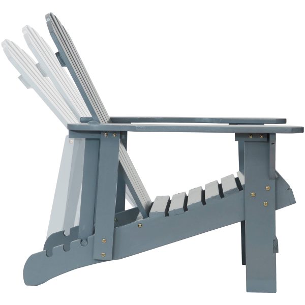 Wooden Outdoor Adirondack Chair with Adjustable Backrest - Image 11