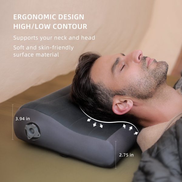 ZERO PILLOW - B Shape Inflatable Camping Air Pillow - Image 4
