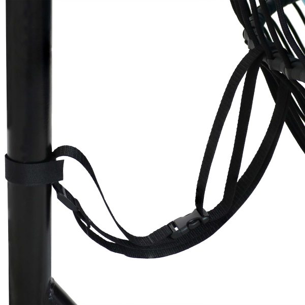 Julia Outdoor Hanging Egg Chair with Stand and Cushion - Image 13