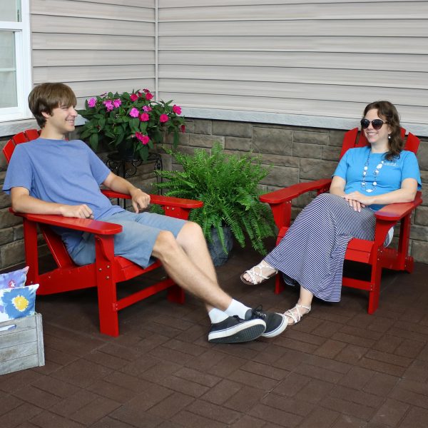 Wooden Outdoor Adirondack Chair with Adjustable Backrest - Image 20