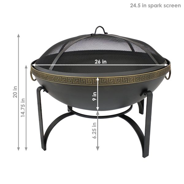 Wood-Burning Outdoor Fire Pit with Spark Screen - 26 - Image 5