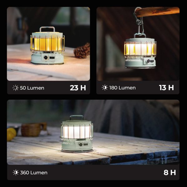 MAX LANTERN - 3-in-1 Vintage Lantern with Flame - Image 2