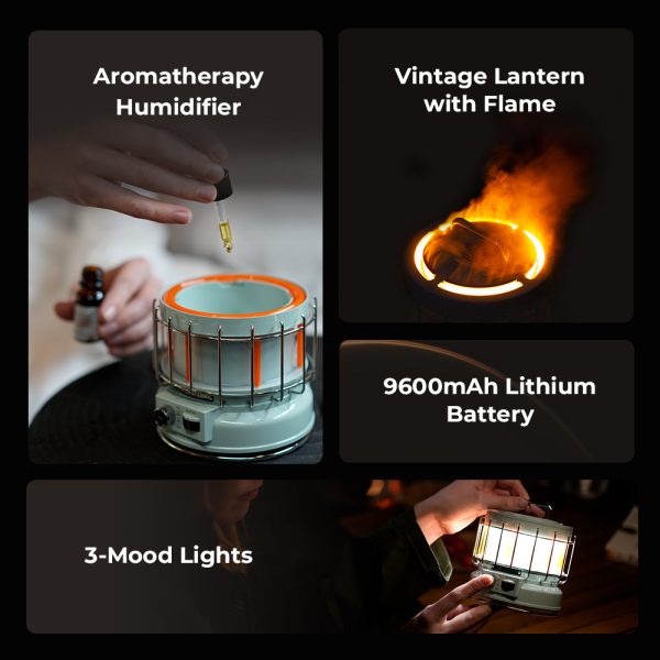 MAX LANTERN - 3-in-1 Vintage Lantern with Flame - Image 3