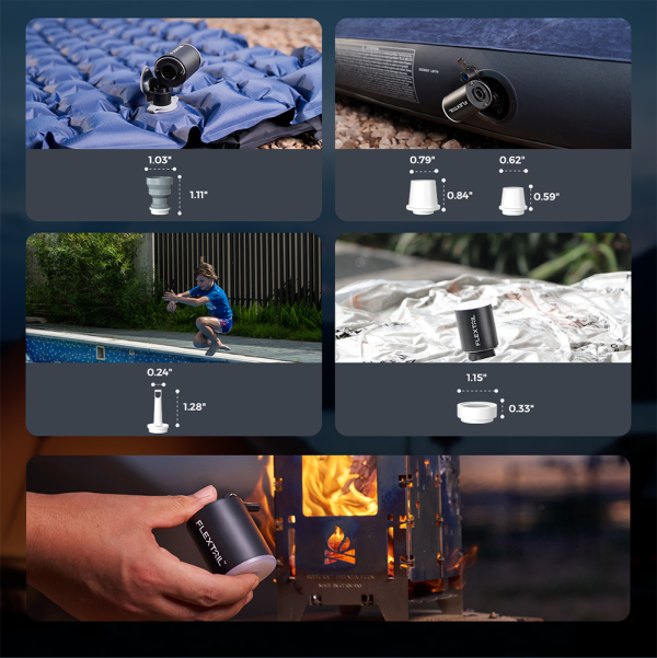TINY PUMP X 2024 - 3-in-1 Rechargeable Mini Air Pump - Image 3