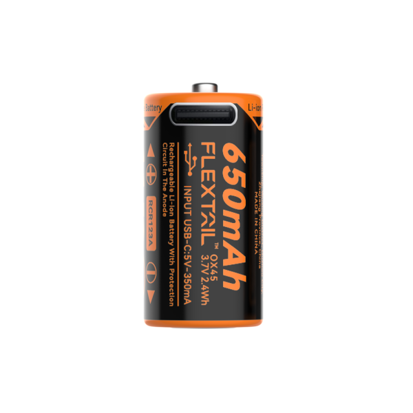 ZERO BATTERY  - High Performance RCR123A Li-ion Battery