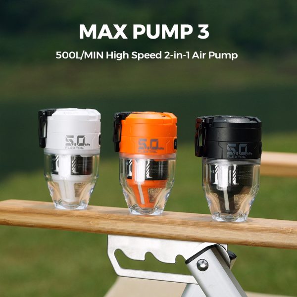 MAX PUMP 3 - High Speed 2-in-1 Rechargeable Air Pump - Image 3