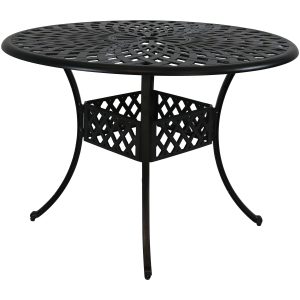 Crossweave Cast Aluminum Round Patio Table - 41 Diameter