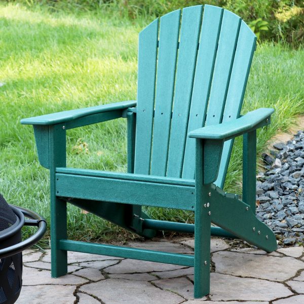 Upright. All-Weather Adirondack Chair - 300-Pound Capacity - 38.25 H - Image 10