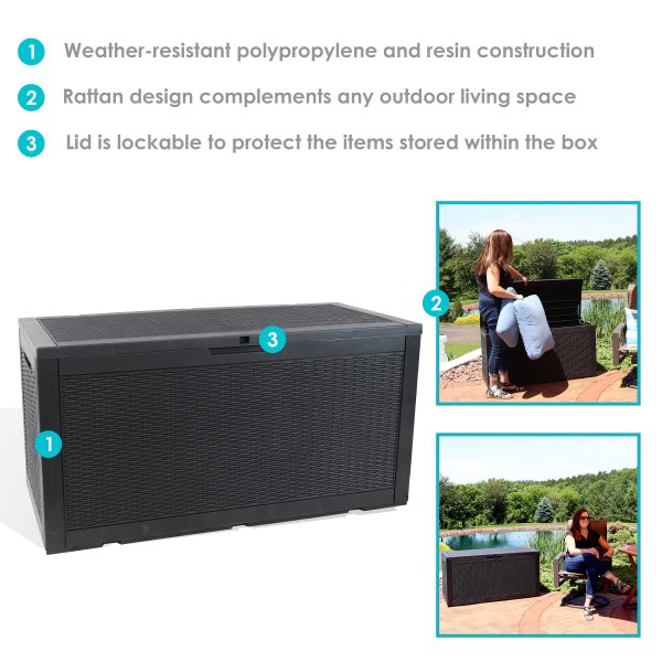 Outdoor Lockable Deck Storage Box - Image 20