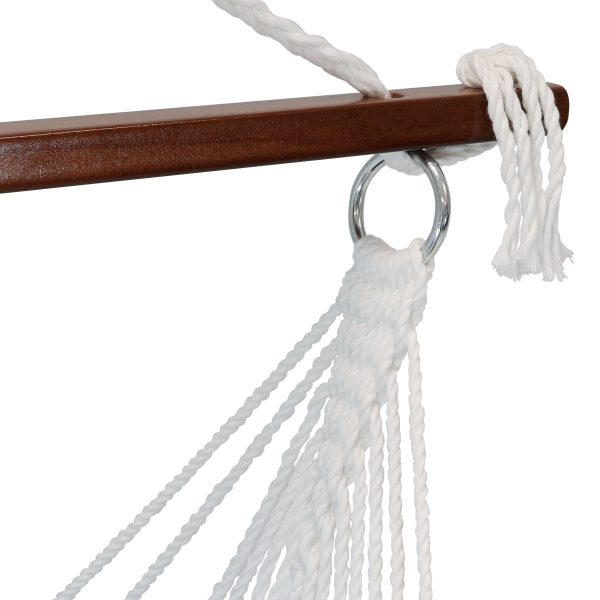 Tufted Victorian Outdoor Hammock Chair Swing and C-Stand Set - Image 6