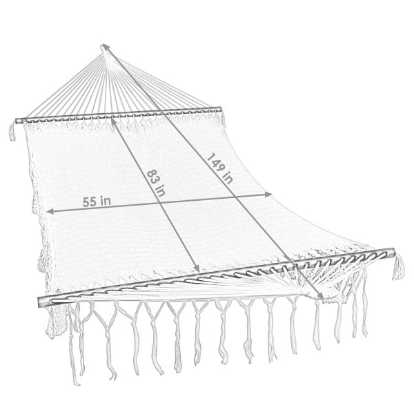 Deluxe American Style Mayan Hammock & 15' Hammock Stand - Image 3