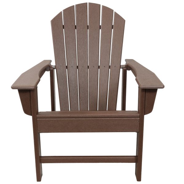 Upright. All-Weather Adirondack Chair - 300-Pound Capacity - 38.25 H - Image 6