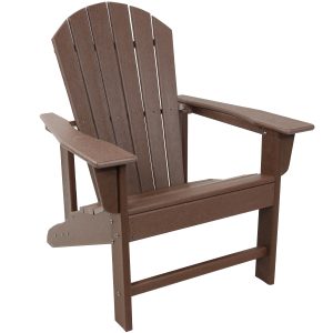 Upright. All-Weather Adirondack Chair - 300-Pound Capacity - 38.25 H