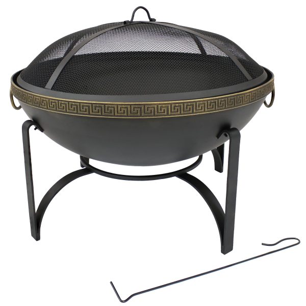 Wood-Burning Outdoor Fire Pit with Spark Screen - 26 - Image 3