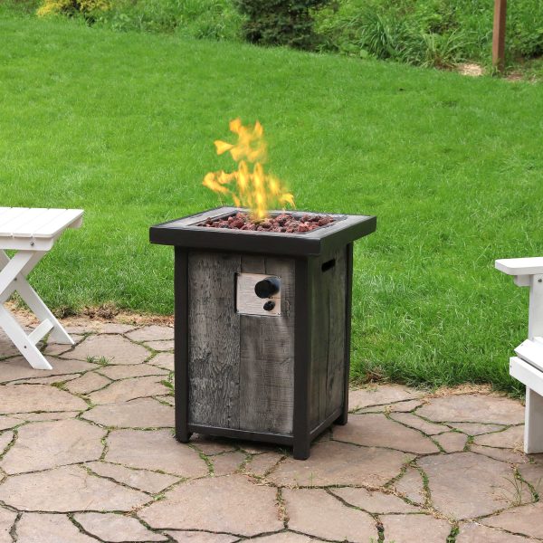 Outdoor Propane Gas Fire Pit Table with Cover - 20 - Image 2
