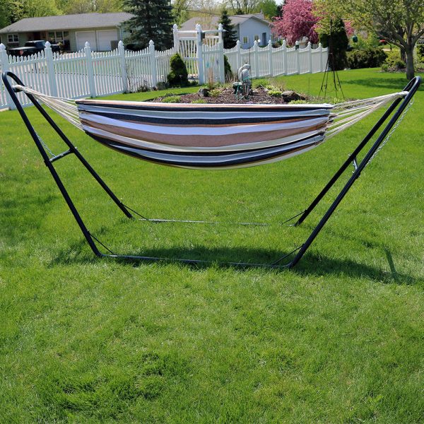 Brazilian 2-Person Hammock with Universal Multi-Use Stand - Image 3
