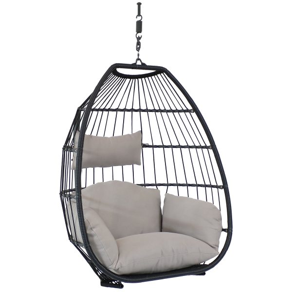Oliver Hanging Egg Chair with Seat Cushions - 48