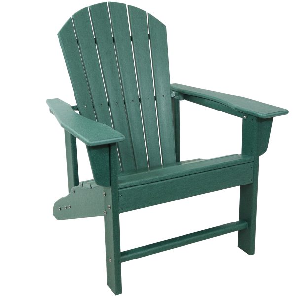 Upright. All-Weather Adirondack Chair - 300-Pound Capacity - 38.25 H - Image 8