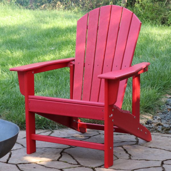 Upright. All-Weather Adirondack Chair - 300-Pound Capacity - 38.25 H - Image 16