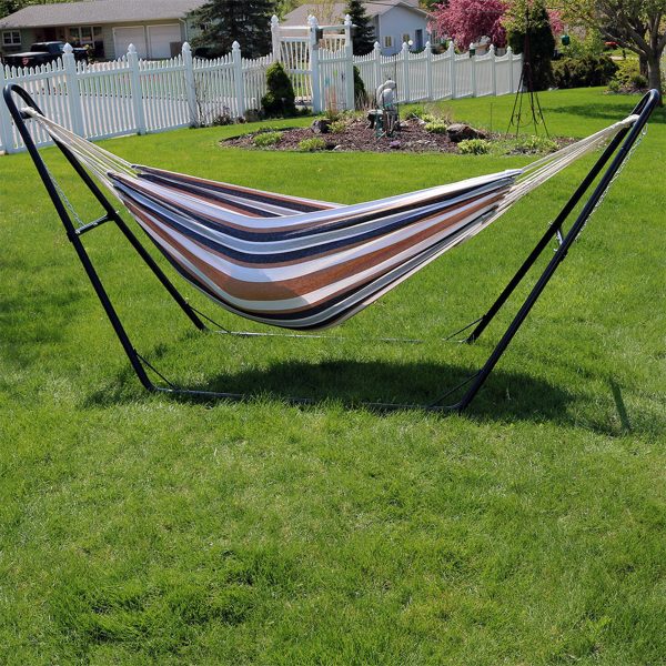 Brazilian 2-Person Hammock with Universal Multi-Use Stand - Image 2
