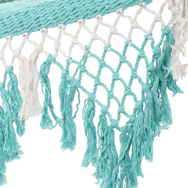 Woven Double Hammock with Spreader Bars - Image 9
