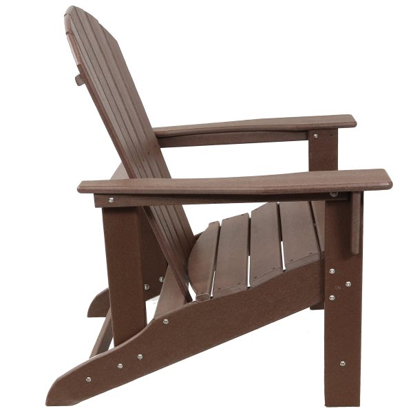 Upright. All-Weather Adirondack Chair - 300-Pound Capacity - 38.25 H - Image 7