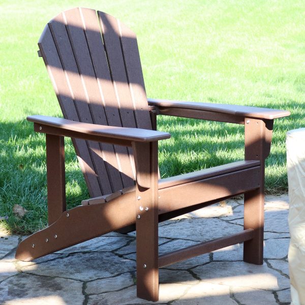 Upright. All-Weather Adirondack Chair - 300-Pound Capacity - 38.25 H - Image 4