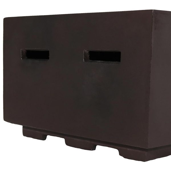 Rectangular Liquid Propane Gas Fire Pit with Lava Rocks - 56 - Image 10