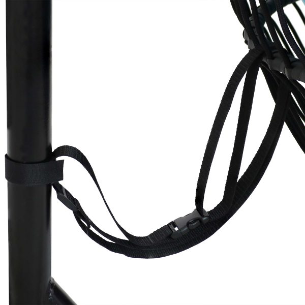 Julia Outdoor Hanging Egg Chair with Stand and Cushion - Image 6