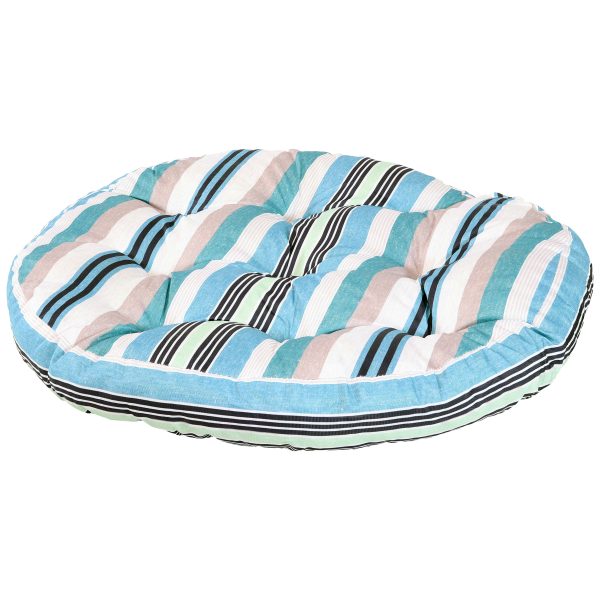 Set of 2 Polyester Tufted Large Round Floor Cushions - Image 6